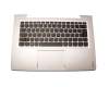 AM1JG000210 Original Lenovo Tastatur inkl. Topcase DE (deutsch) schwarz/silber mit Backlight silberner Rand