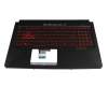 Asus TUF FX504GE Original Tastatur inkl. Topcase DE (deutsch) schwarz/schwarz mit Backlight