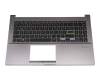 Asus VivoBook 15 X521FL Original Tastatur inkl. Topcase DE (deutsch) schwarz/grau mit Backlight