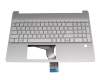 BJEPH4B5WII4H1 Original HP Tastatur inkl. Topcase DE (deutsch) silber/silber (Fingerprint)