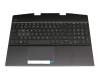 DJM20A11Q0101B6 Original HP Tastatur inkl. Topcase DE (deutsch) schwarz/schwarz mit Backlight