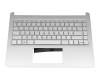 EA0PA003010-3 Original HP Tastatur inkl. Topcase DE (deutsch) silber/silber