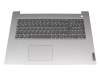 EG1JX000100 Original Lenovo Tastatur inkl. Topcase DE (deutsch) grau/silber (Fingerprint)