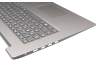 EG1JX000100 Original Lenovo Tastatur inkl. Topcase DE (deutsch) grau/silber (Fingerprint)