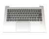 ET171000110 Original Lenovo Tastatur inkl. Topcase DE (deutsch) grau/silber mit Backlight (fingerprint)