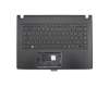 FBZ8V005010 Original Acer Tastatur inkl. Topcase DE (deutsch) schwarz/schwarz mit Backlight