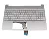 HP 15s-eq3000 Original Tastatur inkl. Topcase DE (deutsch) silber/silber