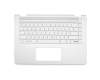 HPM16M9 Original Chicony Tastatur inkl. Topcase DE (deutsch) silber/silber mit Backlight