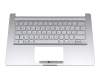 HQ207206740000 Original Asus Tastatur inkl. Topcase DE (deutsch) silber/silber mit Backlight