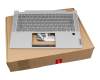 LC550-14 Original Lenovo Tastatur inkl. Topcase DE (deutsch) dunkelgrau/grau mit Backlight