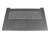 LCM16H66D0-686 Original Chicony Tastatur inkl. Topcase DE (deutsch) grau/grau für Fingerprint-Scanner