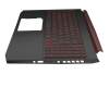 LG5_N90BRL Original Acer Tastatur inkl. Topcase DE (deutsch) schwarz/schwarz/rot mit Backlight