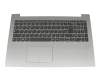 Lenovo IdeaPad 320-15IKB (80XL/80YE) Original Tastatur inkl. Topcase DE (deutsch) grau/silber (Fingerprint)