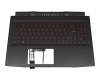 MSI Bravo 15 B5DD (MS-158K) Original Tastatur inkl. Topcase DE (deutsch) schwarz/rot/schwarz mit Backlight