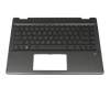 NBLBJA Original HP Tastatur inkl. Topcase DE (deutsch) schwarz/schwarz mit Backlight