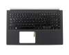 NSK-R9BBW 0G Original Acer Tastatur inkl. Topcase DE (deutsch) schwarz/schwarz mit Backlight