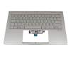 NSK-WRHBU 0G Original Asus Tastatur inkl. Topcase DE (deutsch) silber/silber mit Backlight
