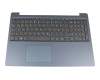 PC5C-GE Original Lenovo Tastatur inkl. Topcase DE (deutsch) grau/blau