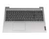 PC5C-GE Original Lenovo Tastatur inkl. Topcase DE (deutsch) grau/silber Fingerprint