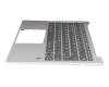 PD4SXB-GR Original Sunrex Tastatur inkl. Topcase DE (deutsch) grau/silber mit Backlight