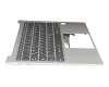 PD4SXB-GR Original Sunrex Tastatur inkl. Topcase DE (deutsch) grau/silber mit Backlight