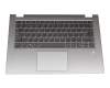 PK0900CK400 Original LCFC Tastatur inkl. Topcase SP (spanisch) grau/silber mit Backlight