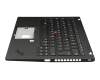 PK131A12B11 Original Lenovo Tastatur inkl. Topcase DE (deutsch) schwarz/schwarz mit Backlight und Mouse-Stick