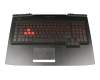 S6168BL Original HP Tastatur inkl. Topcase DE (deutsch) schwarz/schwarz mit Backlight 230W