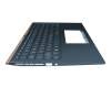 SN2580BL3SG-95750-2DA Original LiteOn Tastatur inkl. Topcase DE (deutsch) blau/blau mit Backlight