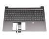 V171020HK1-GR Original Lenovo Tastatur inkl. Topcase DE (deutsch) grau/grau mit Backlight